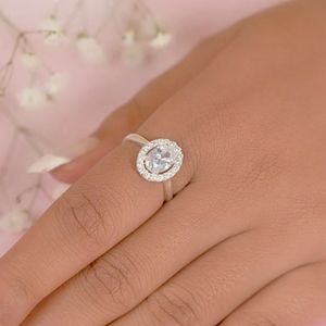 Silver 925 White Topaz Ring